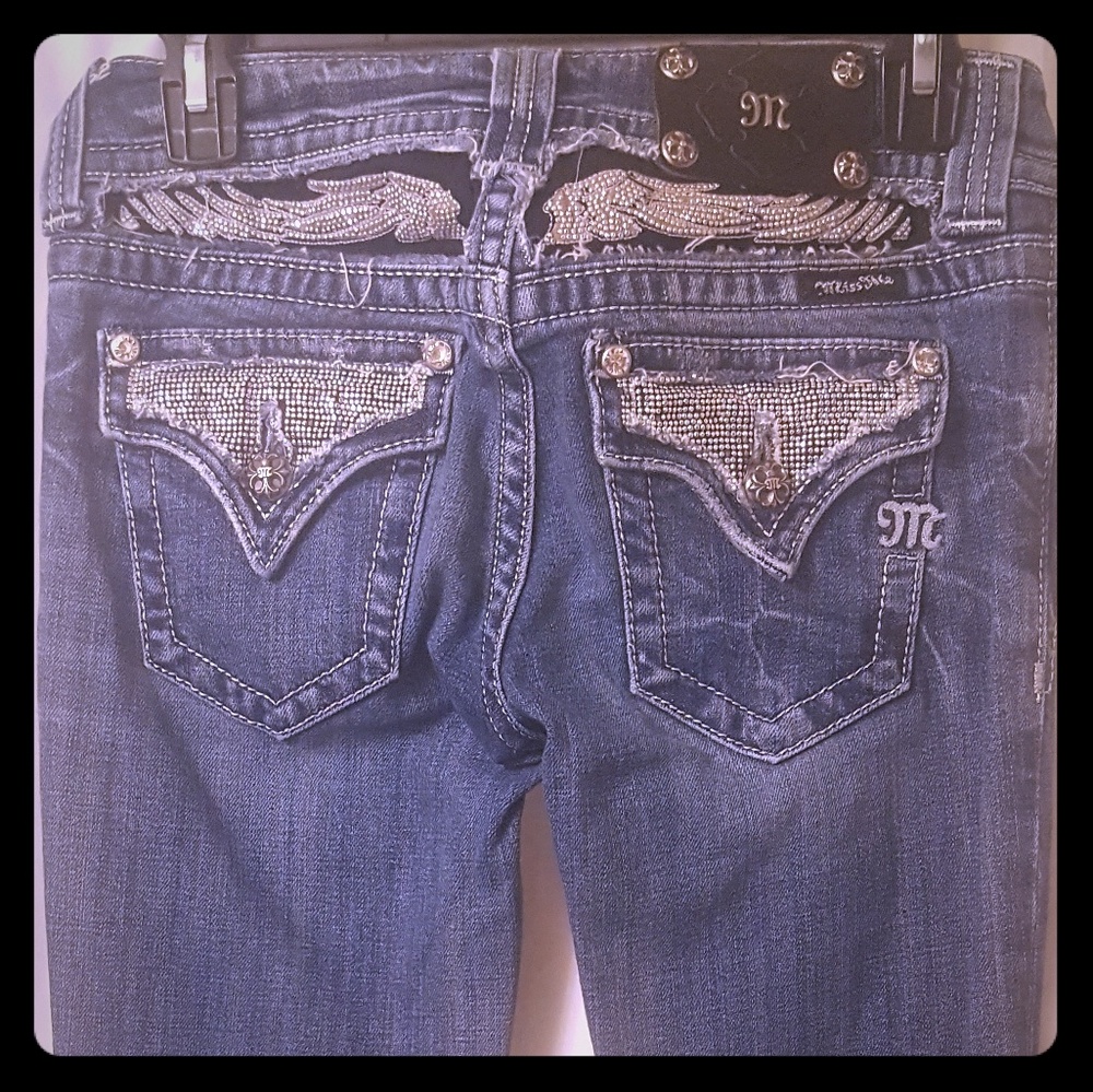 Miss Me blinged out jeans 26x33